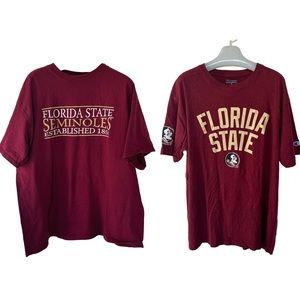 Bundle of FSU XL T-Shirts Champion and MV Sport